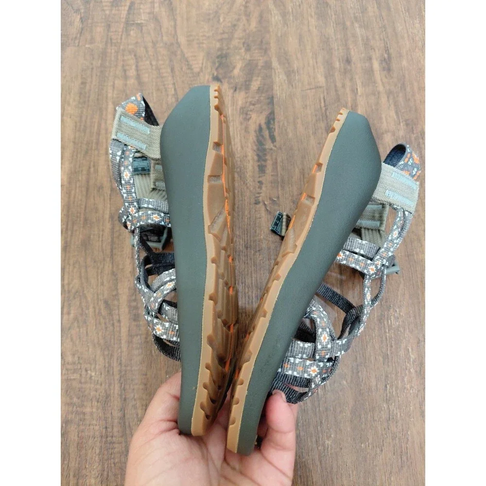Chaco Womens ZX2 Classic Sandal Size 5 Gray Toe Loop Adjustable